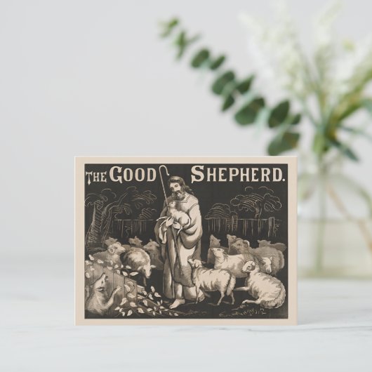 De  graafmachine Good Shepherd Briefkaart (Staand voorkant)