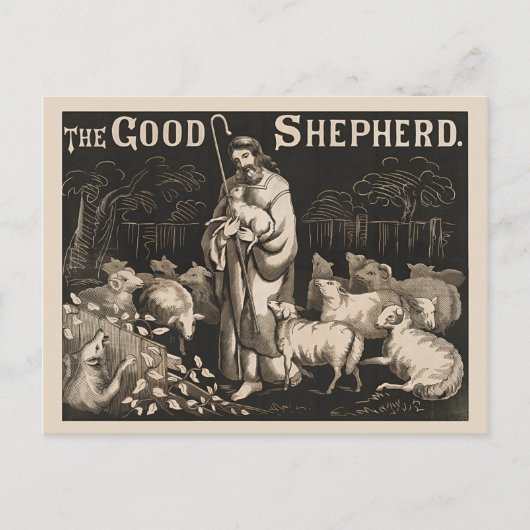 De graafmachine Good Shepherd Briefkaart (Voorkant)