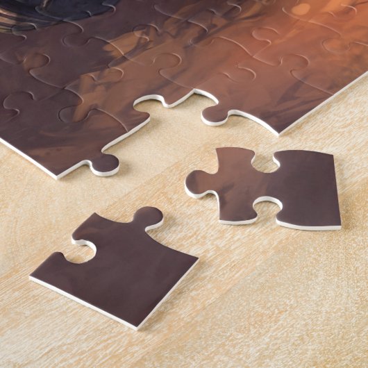 De graafmachine op het dagelijkse werk legpuzzel (Zijkant)