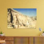 De graafmachine van de Grote Tempel van Ramesses I Canvas Afdruk (Insitu (Woonkamer))