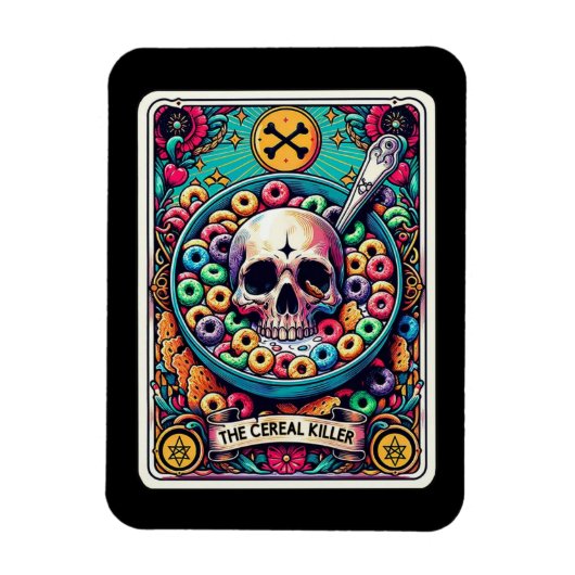 De graanmoordenaar Tarot Kaart magneet (Verticaal)
