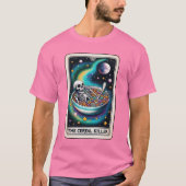 De graanschepper skelet grappig skelet tarot t-shirt (Voorkant)