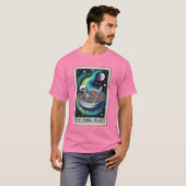 De graanschepper skelet grappig skelet tarot t-shirt (Voorkant volledig)