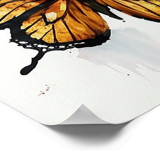 De "Graceful Monarch Butterflies" Poster (Hoek)