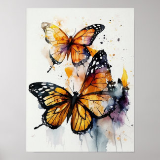 De "Graceful Monarch Butterflies" Poster