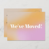 De gradiënt heeft de Nieuwe Verplaatsende Aankondi Briefkaart (Voorkant / Achterkant)