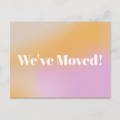 De gradiënt heeft de Nieuwe Verplaatsende Aankondi Briefkaart (Voorkant)
