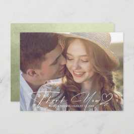 De Gradiënt van de waterverf Dank u Groene ID786 S Aankondigingskaart