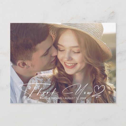 De Gradiënt van de waterverf Dank u Groene ID786 S Aankondigingskaart (Voorkant)