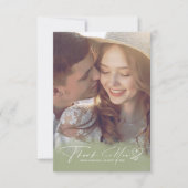 De Gradiënt van de waterverf Dank u Groene ID786 S Bedankkaart (Voorkant)