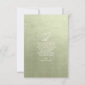 De Gradiënt van de waterverf Dank u Groene ID786 S Bedankkaart (Achterkant)