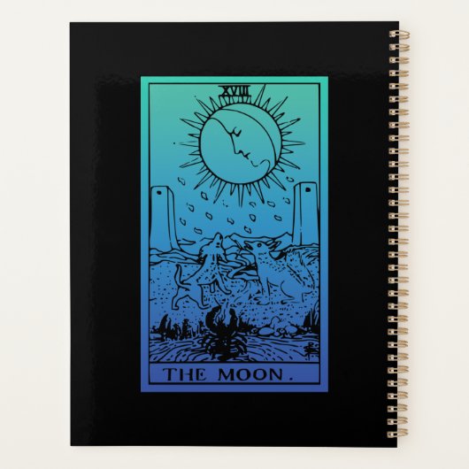 De gradiëntanner van de Moon Tarot-kaart Planner (Achterkant)
