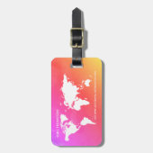 De Gradiëntkleuren van de Kaart van de Weg van de Bagagelabel (Voorkant verticaal)