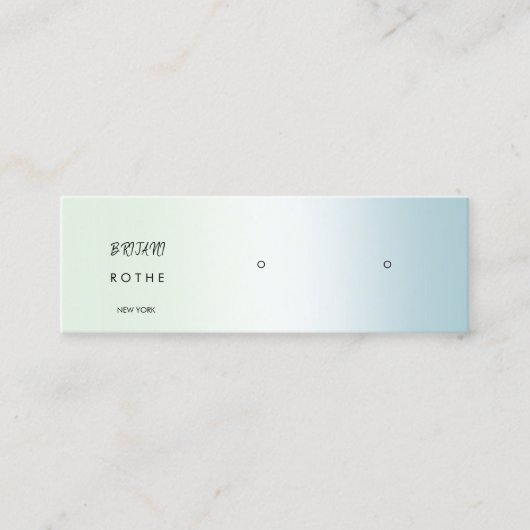 De gradiëntStud van het manuscript die Mini verdie Mini Visitekaartje (Voorkant)