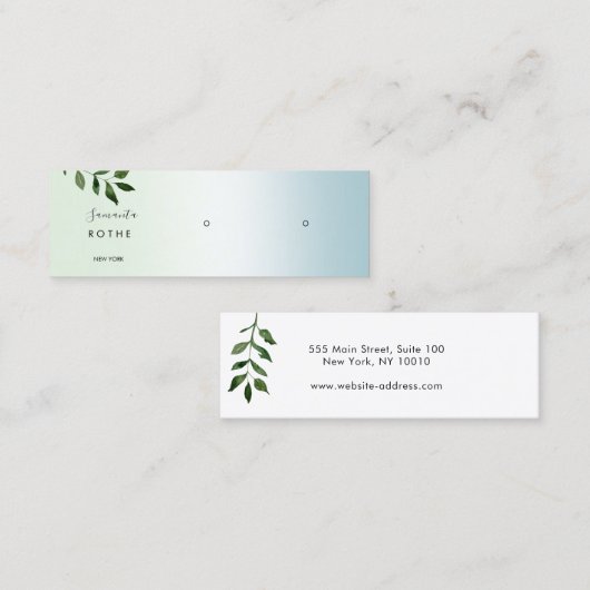 De gradiëntstudie van het manuscript die Mini Mini Mini Visitekaartje (Voorkant / Achterkant)