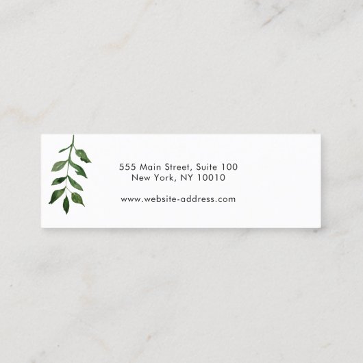 De gradiëntstudie van het manuscript die Mini Mini Visitekaartje (Achterkant)