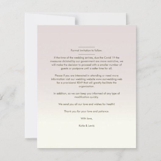 De gradiëntweduwfoto van de begroting is ons gastm (Achterkant)