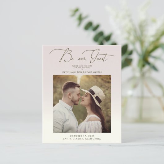 De gradiëntweduwfoto van de begroting is ons gastm (Staand voorkant)