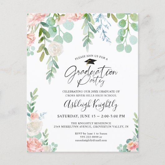 De GraduPartij van de Begroting nodigt Floral Manu (Voorkant)