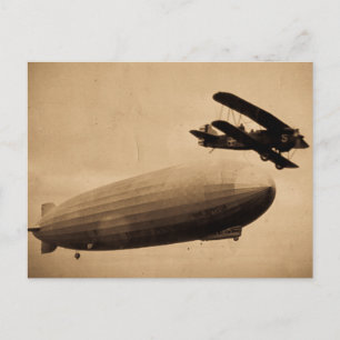 De Graf Zeppelin nadert New York City van 1928 Briefkaart