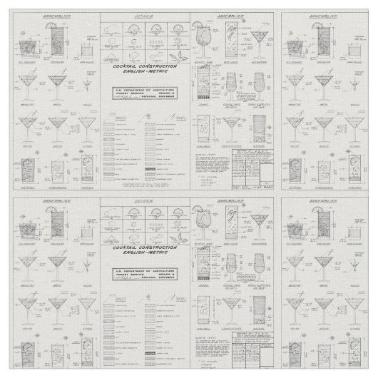 De Grafiek van de Bouw van de cocktail/USDA Stof (Close Up)