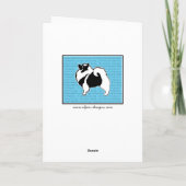 De Grafiek van Keeshond - het Leuke Originele Art. Kaart (Achterkant)