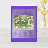 De grafiek van Reflexology Kaart (Gele Bloem)