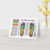 De Grafiek van Reflexology van de voet Kaart (Gele Bloem)