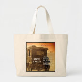 De Grafieken van Wrath tekst Grote Tote Bag (Voorkant)