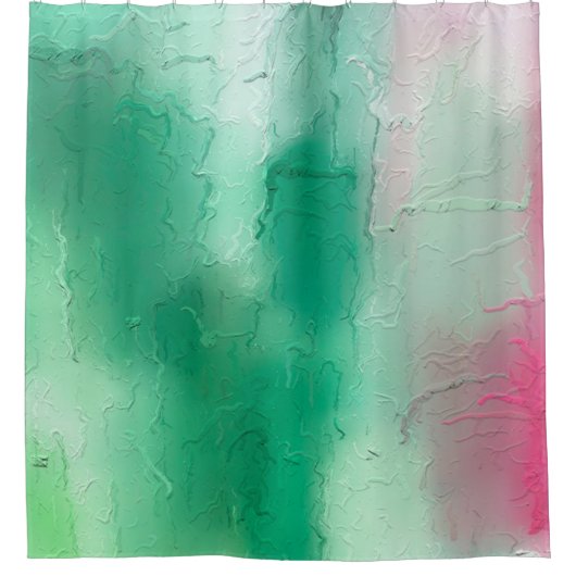 De grafische abstracte achtergrond van de borstels douchegordijn (Voorkant)