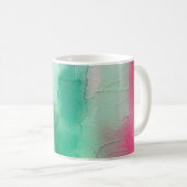 De grafische abstracte achtergrond van de borstels koffiemok (Voorkant rechts)