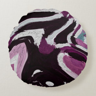 De grafische abstracte achtergrond van de borstels rond kussen