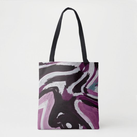 De grafische abstracte achtergrond van de borstels tote bag (Voorkant)