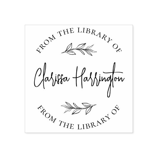 De grafische Botanische Verlaten Douane van de Bib Rubberstempel (Afrduk)