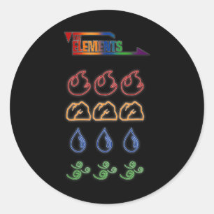 De grafische elementen T Ronde Sticker