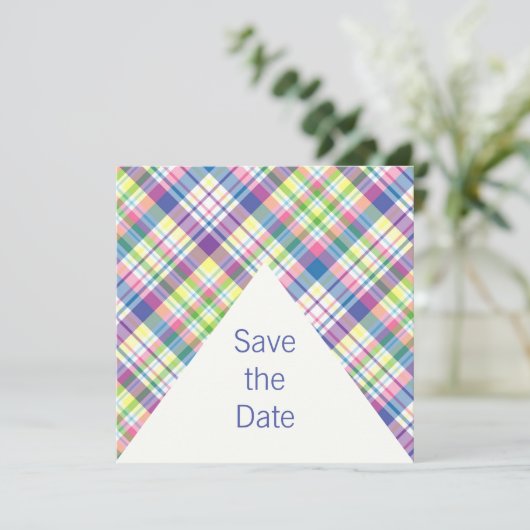 De grafische speeldatum opslaan save the date (Staand voorkant)