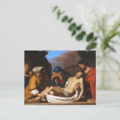 De graflegging door Guercino Religieuze Kunst Briefkaart (Staand voorkant)