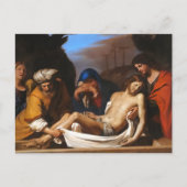 De graflegging door Guercino Religieuze Kunst Briefkaart (Voorkant)