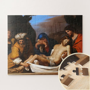 De graflegging door Guercino Religieuze Kunst Legpuzzel