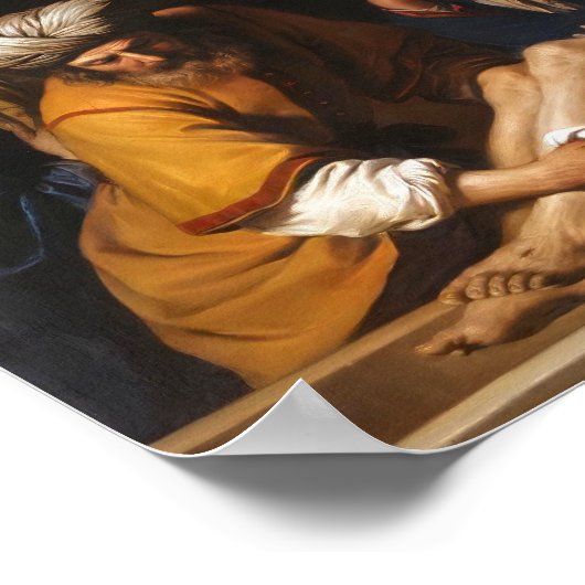 De graflegging door Guercino Religieuze Kunst Poster (Hoek)