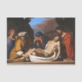 De graflegging door Guercino Religieuze Kunst Tissuepapier