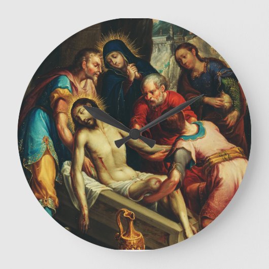 De Graflegging van Christus Juan Rodríguez Juarez Grote Klok (Voorkant)