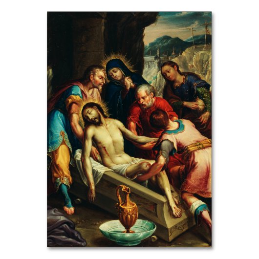 De Graflegging van Christus Juan Rodríguez Juarez Kaart (Voorkant)