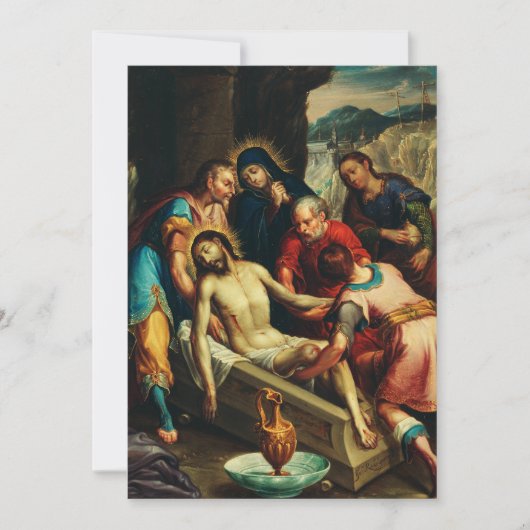 De Graflegging van Christus Juan Rodríguez Juarez Kaart (Voorkant)