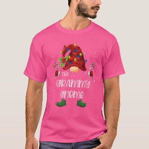 De Grammy Gnome Buffalo Plaid Kerstboom Lig T-shirt