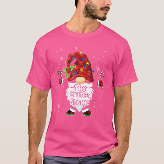 De Gramps Gnome Kerst Bijpassende Familie T-shirt (Voorkant)
