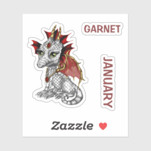 De Granaat van Januari van de Draak van het Baby Sticker