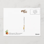 De granaatappel -  illustratie briefkaart (Achterkant)