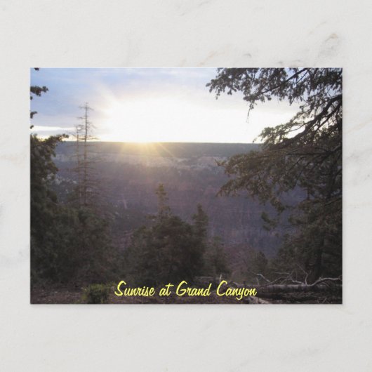 De Grand Canyon Briefkaart (Voorkant)