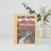 De Grand Canyon, de klassieke reisstijl Briefkaart (Staand voorkant)